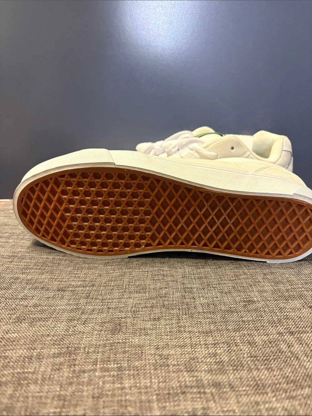 VANS Chukka Push Skate Shoes VN000CZWJVY Beige White Green Mens Size 10.5 rare